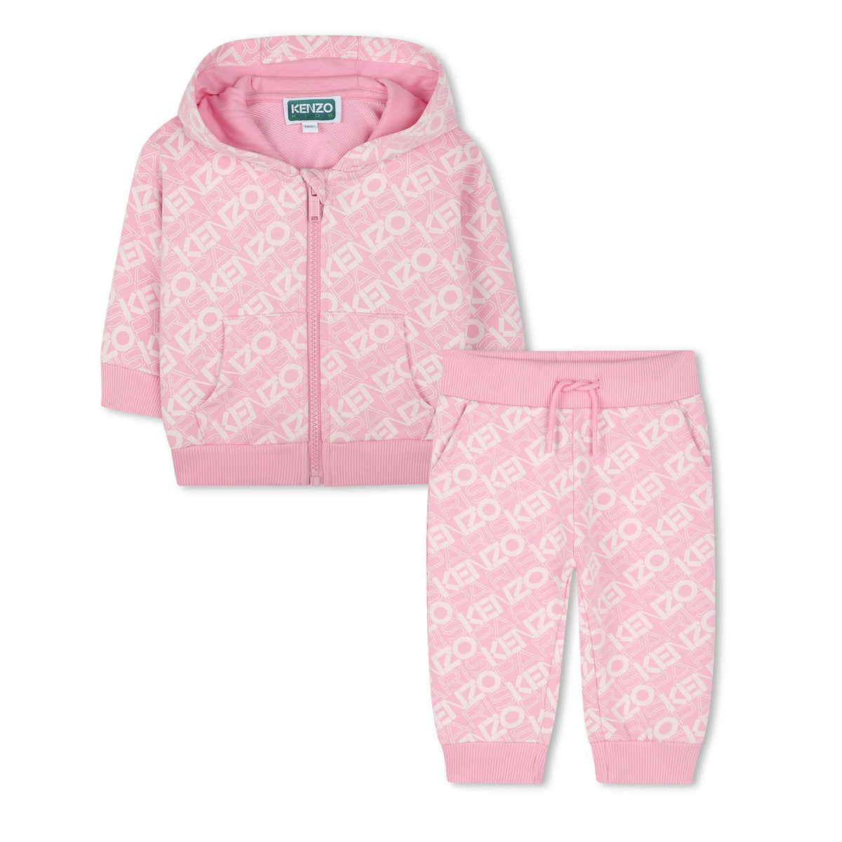 Kenzo Trackset All Over Logo Pink