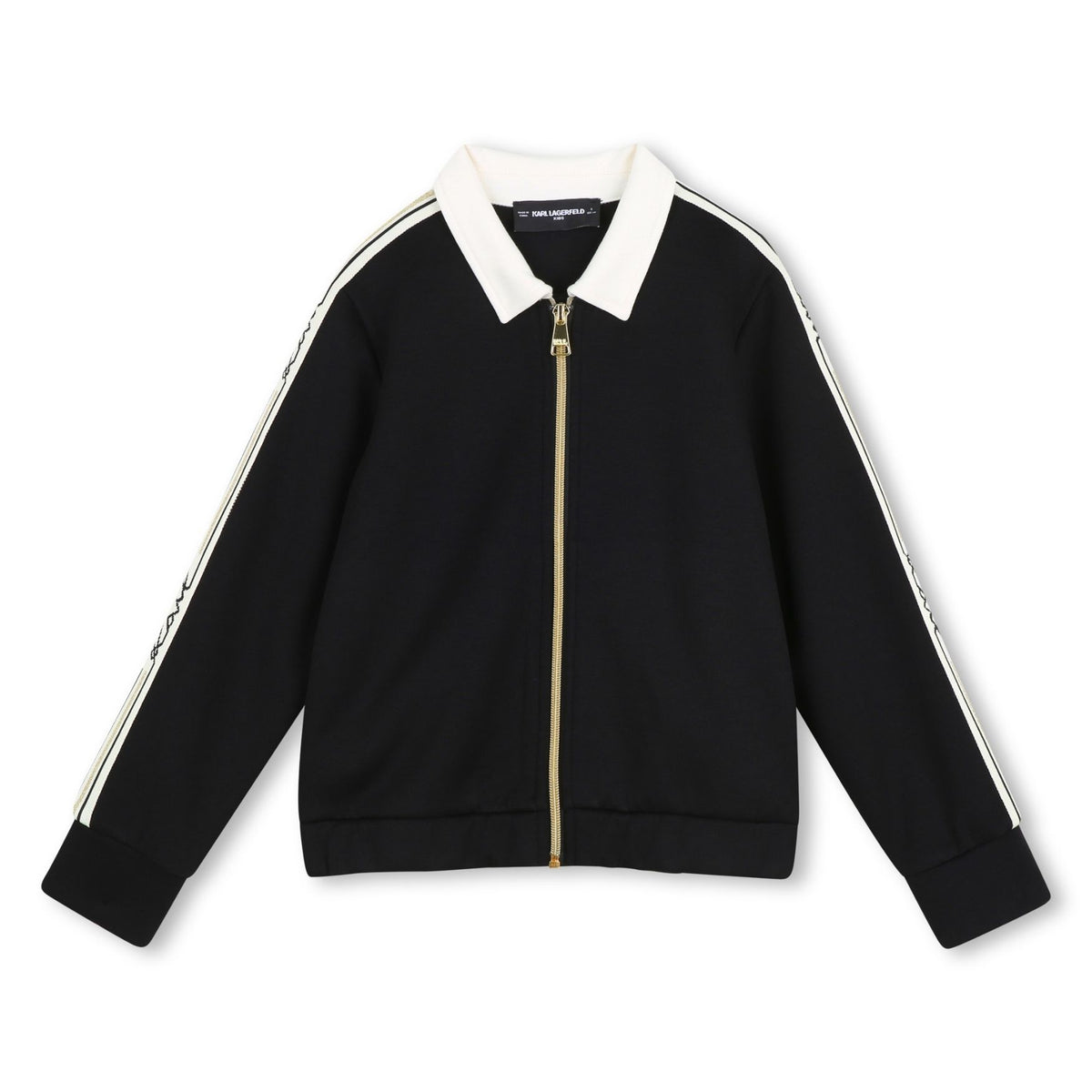 Karl Lagerfeld Jersey With Zip Blackwhite